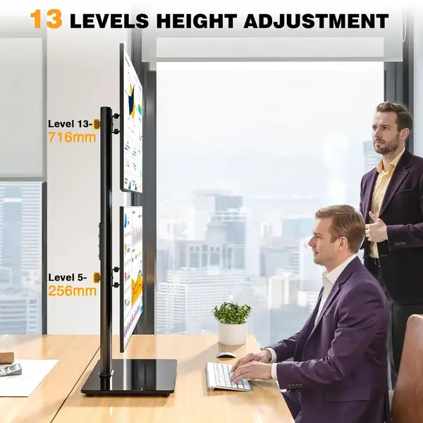 5Rcom · Soporte doble para monitores de 13 a 38 pulgadas y 20 kg — vista 3