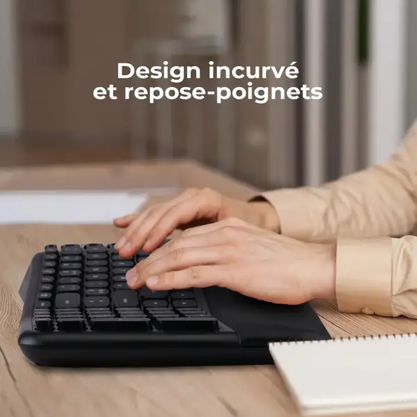 AD ADVANCE Smart Ergo Combo · Pack de teclado y ratón inalámbrico ergonómico — vista 3