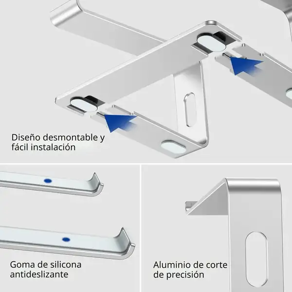 BESIGN LS03S · Soporte elevador de aluminio para portátil — vista 5