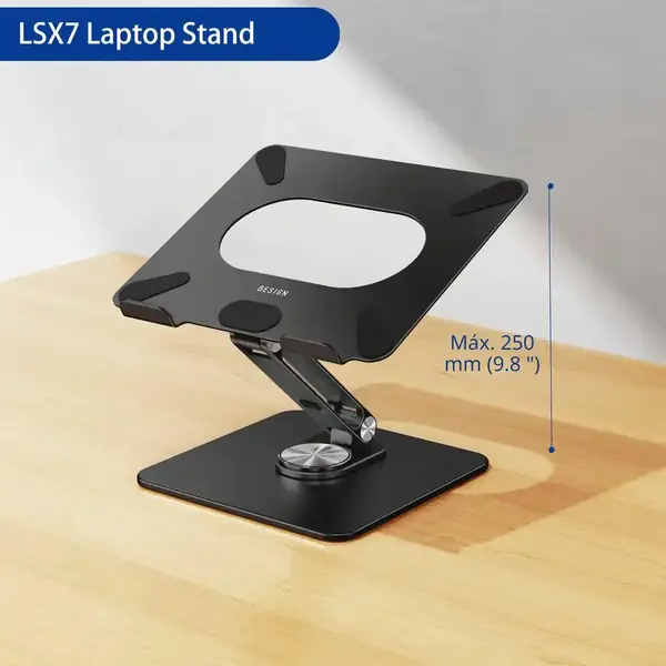 BESIGN LSX7 · Soporte para portátil con base giratoria de 360° — vista 5
