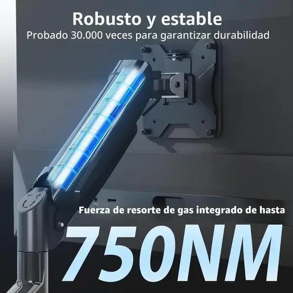 BONTEC · Brazo para monitor con resorte de gas, 13-32 pulgadas — vista 3