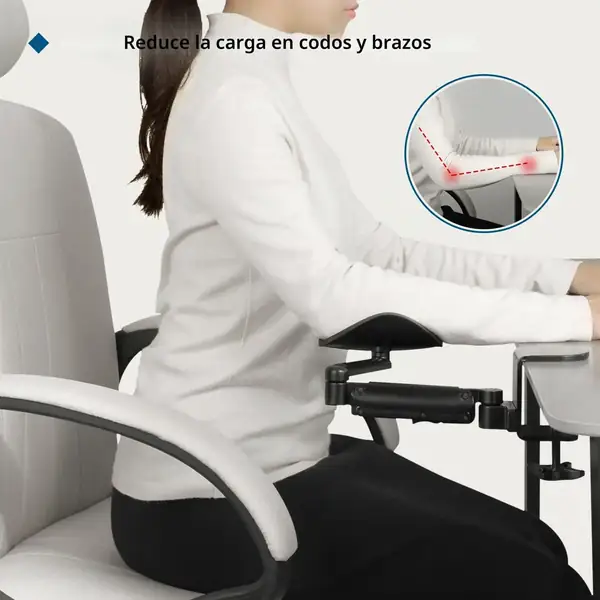 BONTEC · Reposabrazos de escritorio giratorio con soporte de muñeca — vista 2
