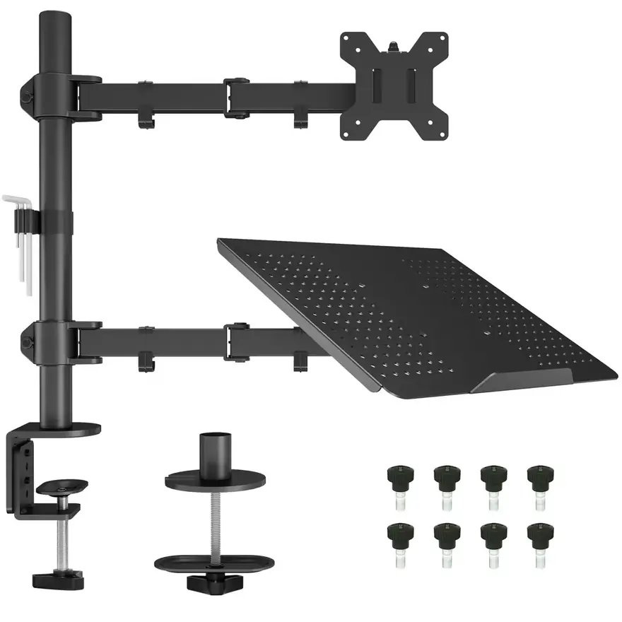 BONTEC · Soporte 2 en 1 para monitor y portátil, 13-27 pulgadas