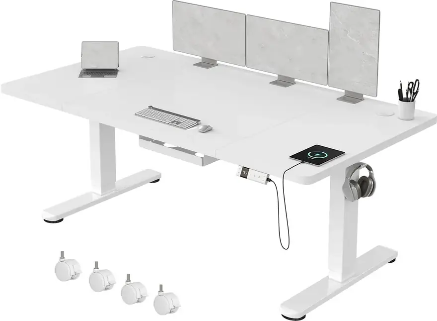 Devoko · Escritorio elevable eléctrico 160 × 80 cm con USB-C