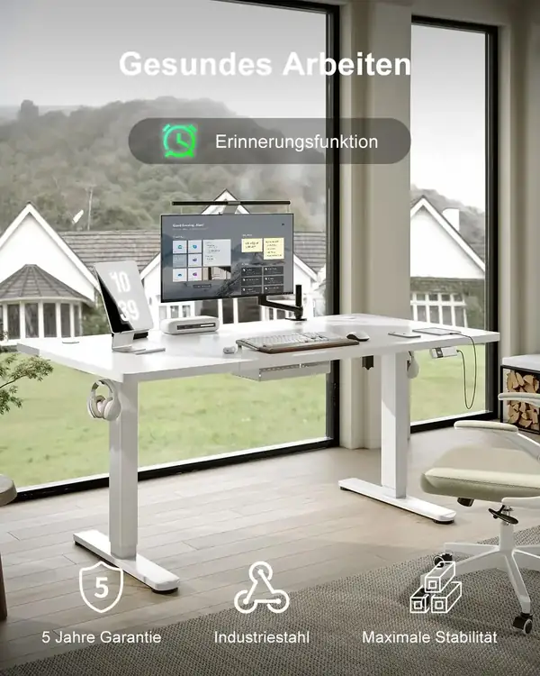 Devoko · Escritorio elevable eléctrico 160 × 80 cm con USB-C — vista 5