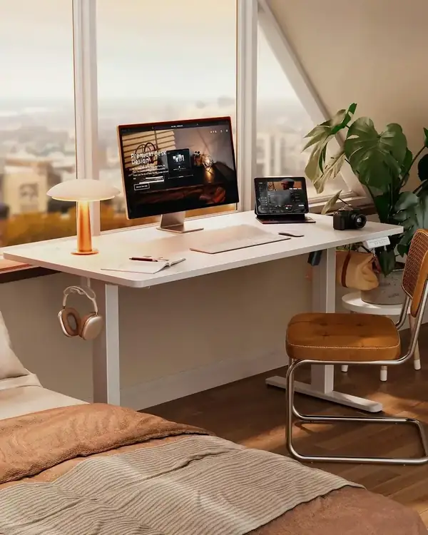 ErGear ESD86W · Escritorio elevable eléctrico 120 × 60 cm — vista 2