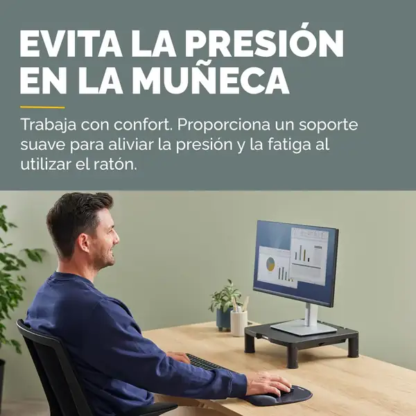 Fellowes Everyday · Alfombrilla de ratón con reposamuñecas de memory foam — vista 2