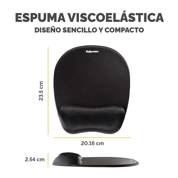 Fellowes Everyday · Alfombrilla de ratón con reposamuñecas de memory foam — vista 3