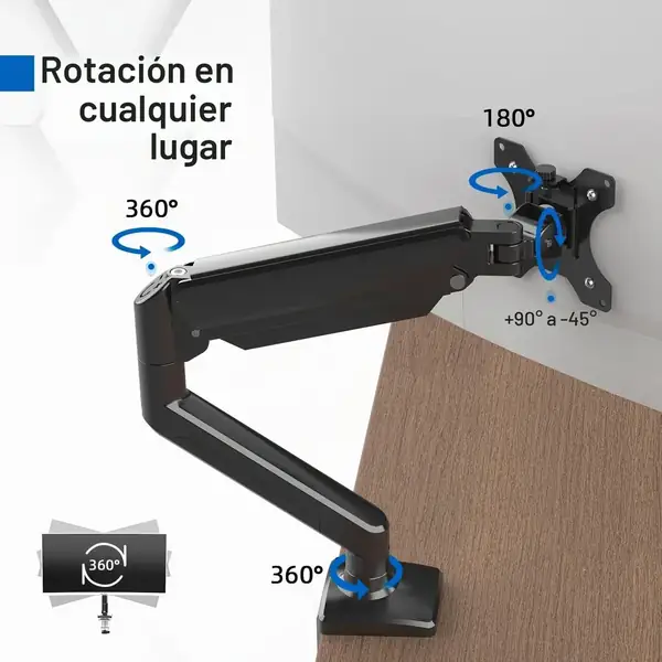 GRIFEMA GB2003-1 · Brazo para monitor con resorte de gas, 13-32 pulgadas — vista 3