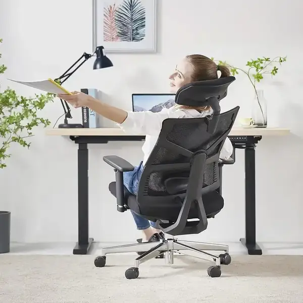 HOLLUDLE Shaper1 · Silla ergonómica con respaldo adaptativo y reposabrazos 4D — vista 2