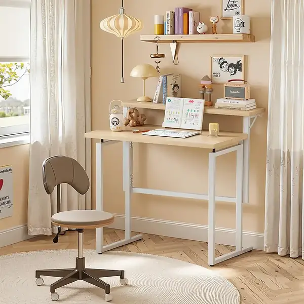 JUMMICO · Escritorio plegable 80 cm con soporte para monitor — vista 2