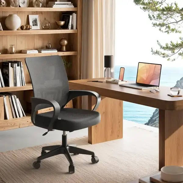 JUPPLIES · Silla de escritorio de malla con apoyo lumbar — vista 2