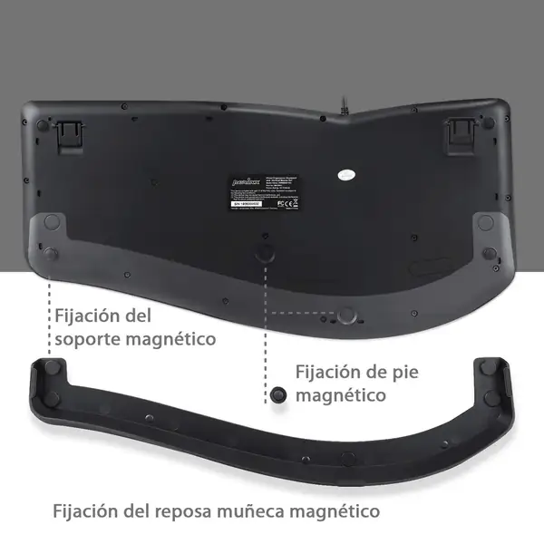 Perixx PERIDUO-505 · Combo de teclado dividido y ratón vertical — vista 4