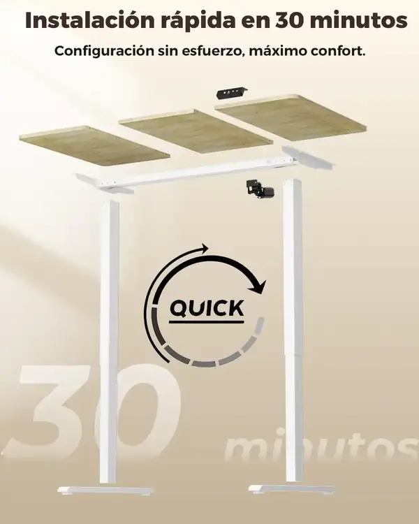 Raplink · Escritorio elevable eléctrico 100 × 60 cm — vista 6