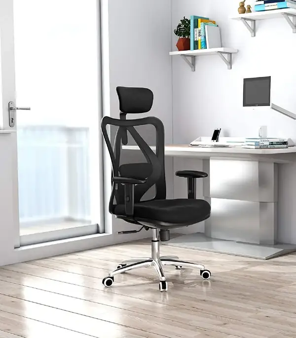 SIHOO M18 · Silla ergonómica de malla con soporte lumbar ajustable — vista 2