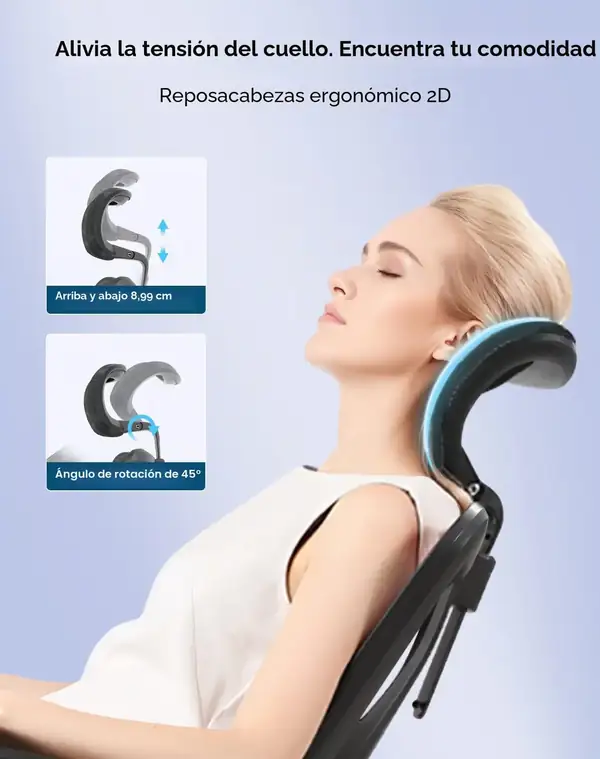 SIHOO M57 · Silla ergonómica de malla con respaldo dividido — vista 4