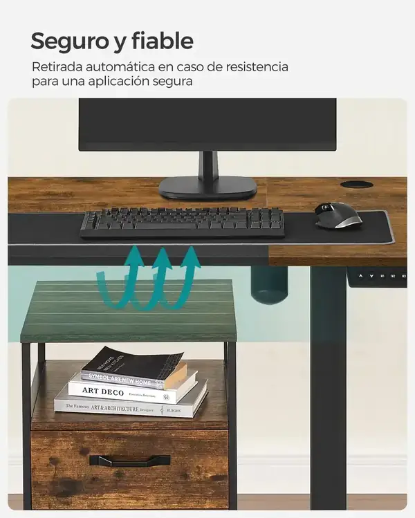 SONGMICS LSD015X01 · Escritorio elevable eléctrico 120 × 60 cm — vista 6