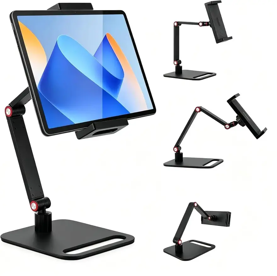 BORDRISE · Soporte para monitor portátil con giro de 360° y base metálica