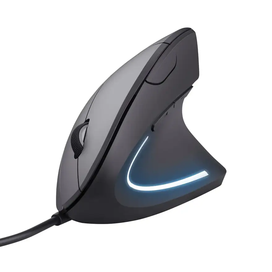 Trust Verto · Ratón vertical ergonómico con cable USB y ángulo de 60°